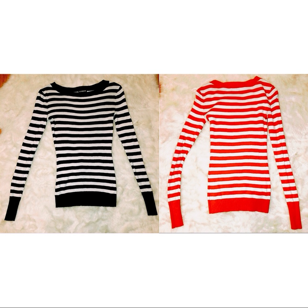 🏷2 Express Long sleeve Knit Tops size both sz XS